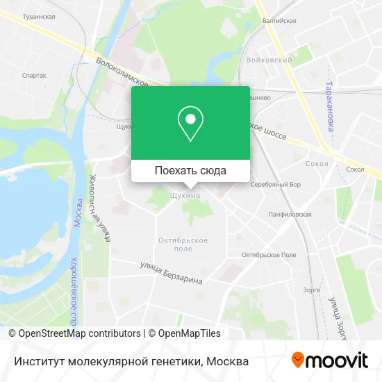 Карта Институт молекулярной генетики
