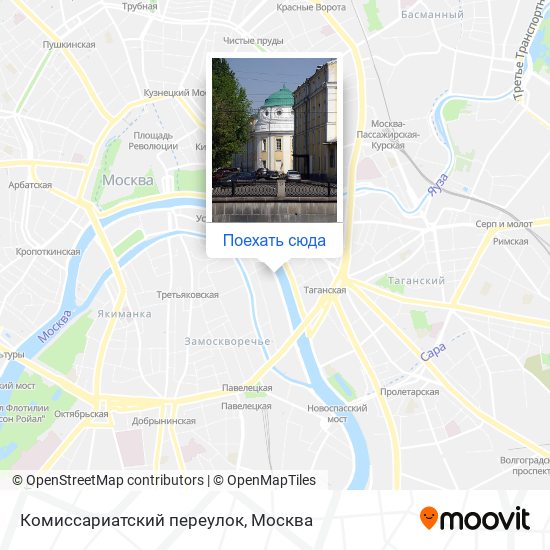 Карта Комиссариатский переулок