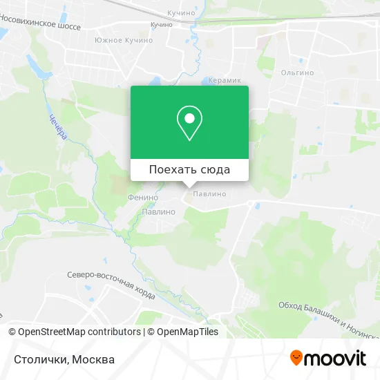 Карта Столички