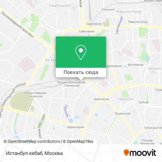 Карта Истанбул кебаб