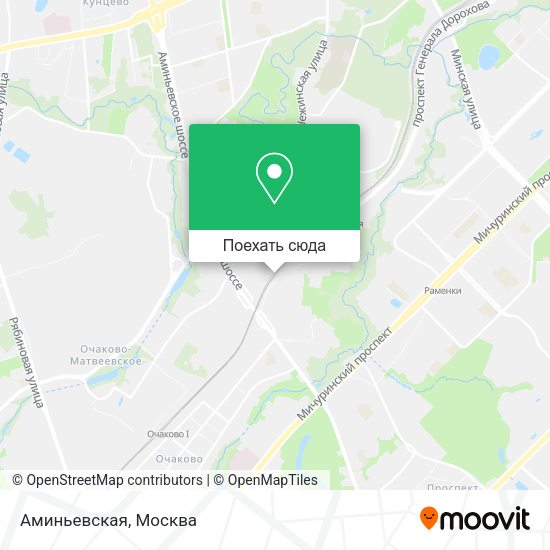 Карта Аминьевская