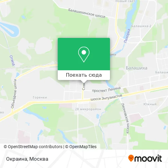 Карта Окраина