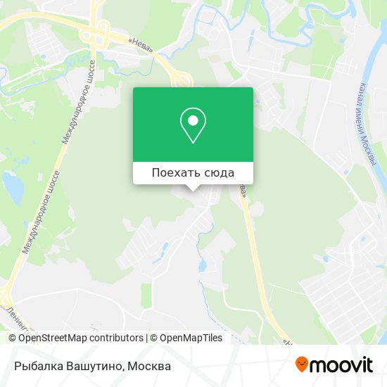 Карта Рыбалка Вашутино