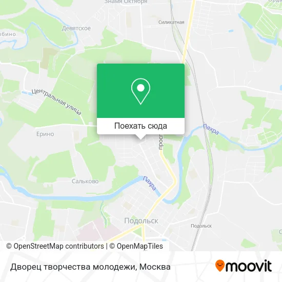 Карта Дворец творчества молодежи