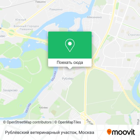 Карта Рублёвский ветеринарный участок