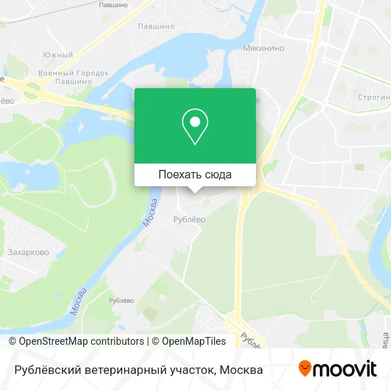 Карта Рублёвский ветеринарный участок