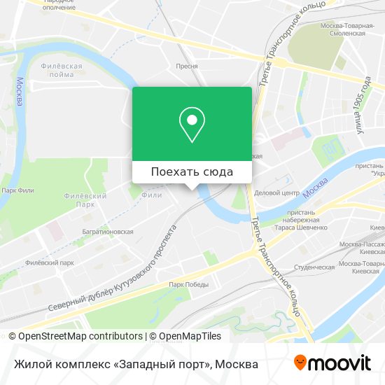 Карта Жилой комплекс «Западный порт»