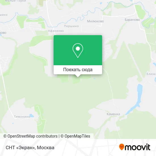 Карта СНТ «Экран»