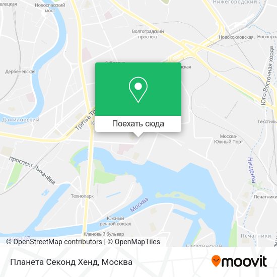 Карта Планета Секонд Хенд