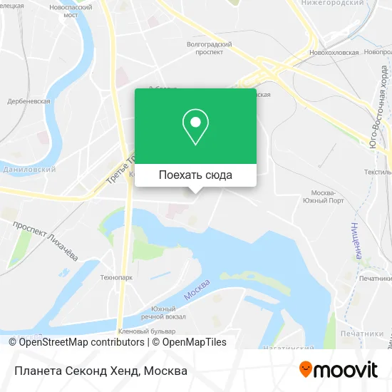 Карта Планета Секонд Хенд