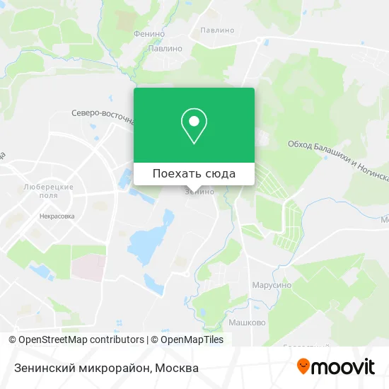 Карта Зенинский микрорайон