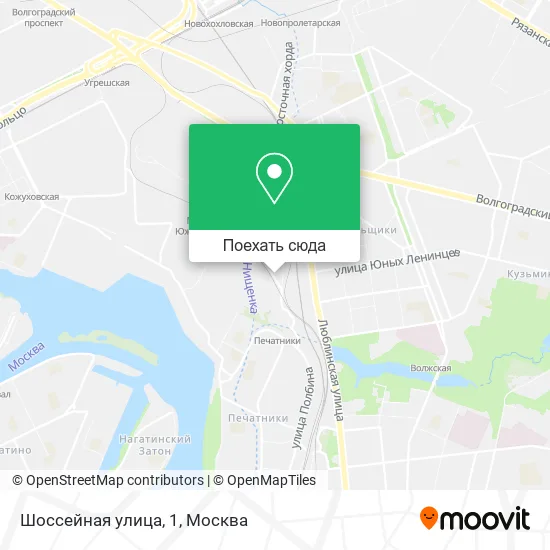 Карта Шоссейная улица, 1
