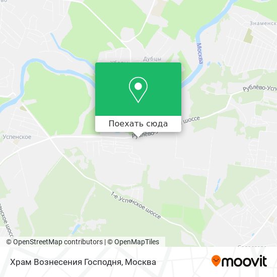 Карта Храм Вознесения Господня