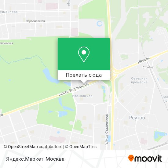 Карта Яндекс.Маркет