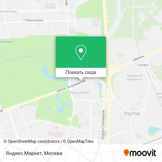 Карта Яндекс.Маркет