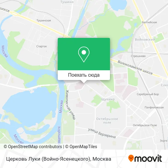 Карта Церковь Луки (Войно-Ясенецкого)