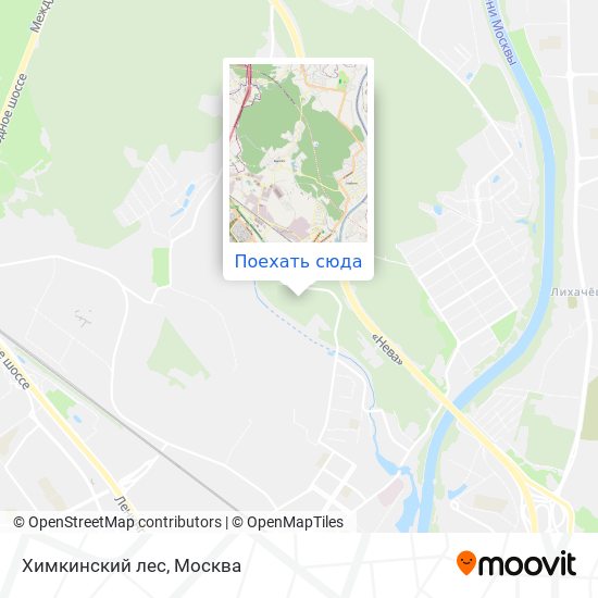 Карта Химкинский лес