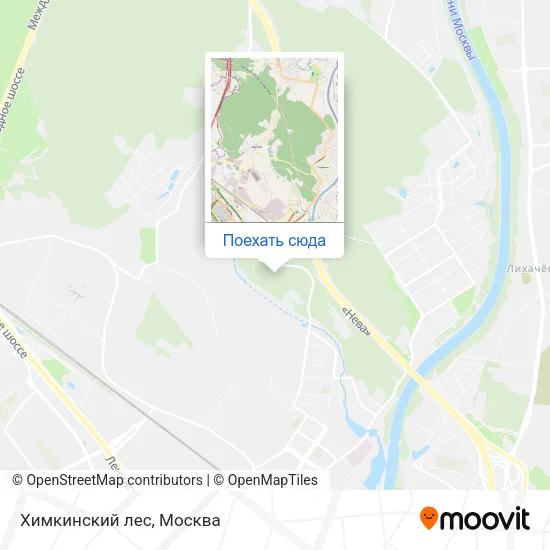 Карта Химкинский лес