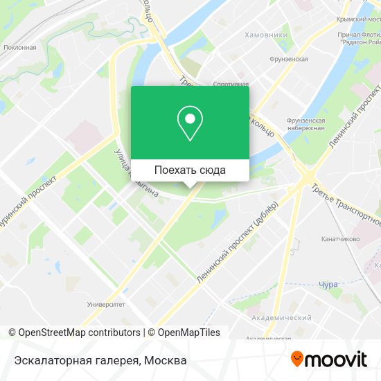 Карта Эскалаторная галерея