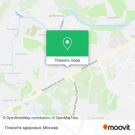 Карта Планета здоровья
