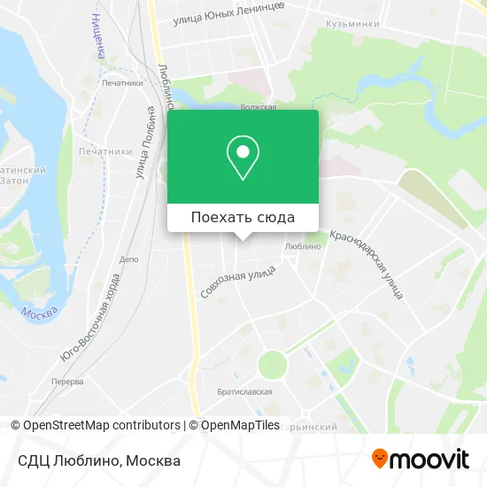 Карта СДЦ Люблино
