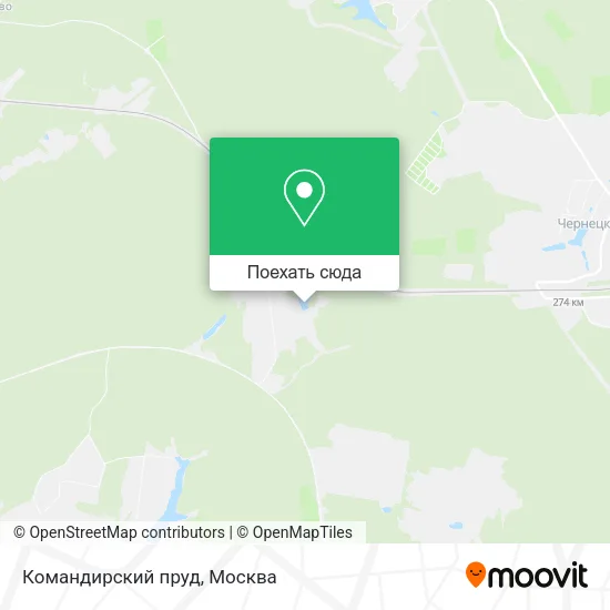 Карта Командирский пруд