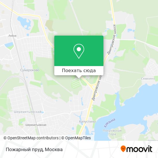 Карта Пожарный пруд