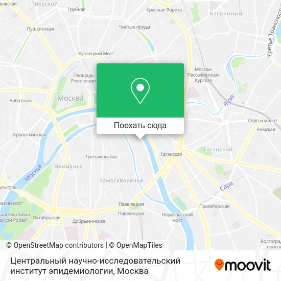 Карта Центральный научно-исследовательский институт эпидемиологии