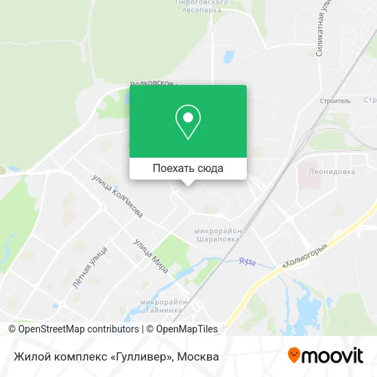 Карта Жилой комплекс «Гулливер»
