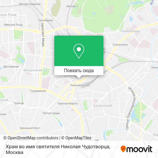 Карта Храм во имя святителя Николая Чудотворца