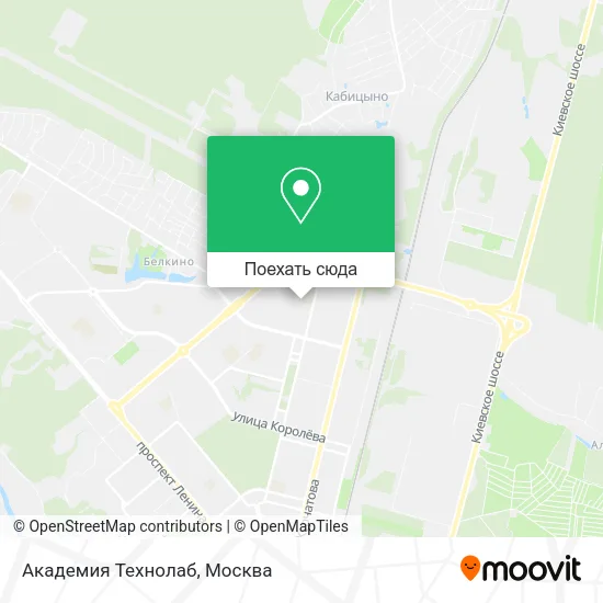 Карта Академия Технолаб