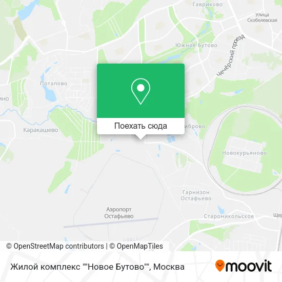 Карта Жилой комплекс ""Новое Бутово""
