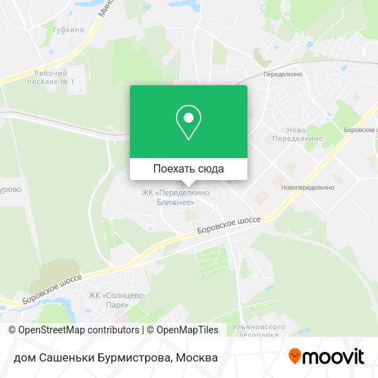 Карта дом Сашеньки Бурмистрова