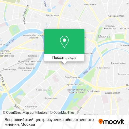 Карта Всероссийский центр изучения общественного мнения