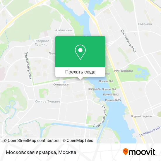 Карта Московская ярмарка