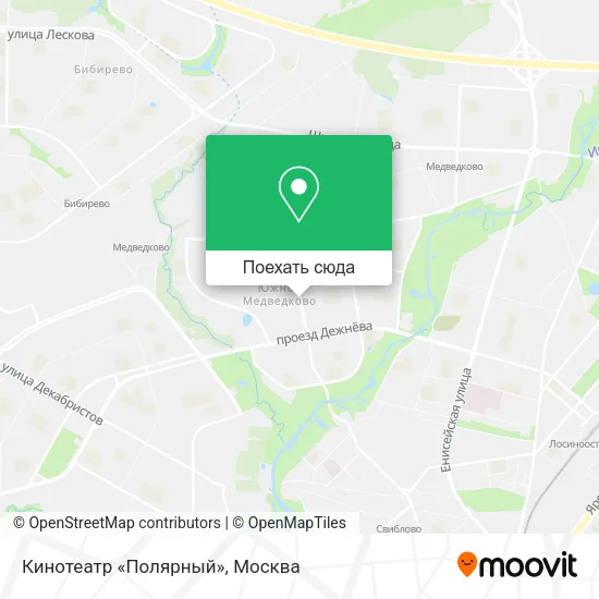 Карта Кинотеатр «Полярный»