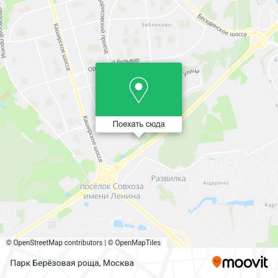 Карта Парк Берёзовая роща