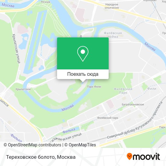 Карта Тереховское болото