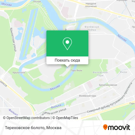 Карта Тереховское болото