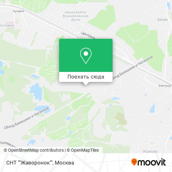 Карта СНТ ""Жаворонок""