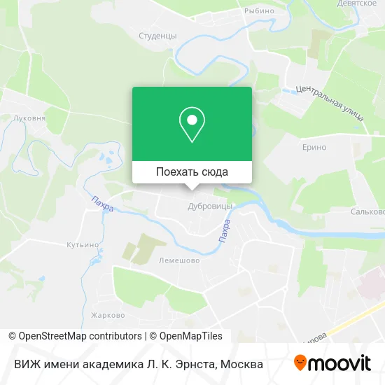 Карта ВИЖ имени академика Л. К. Эрнста