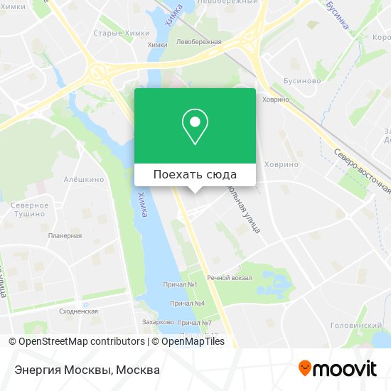 Карта Энергия Москвы