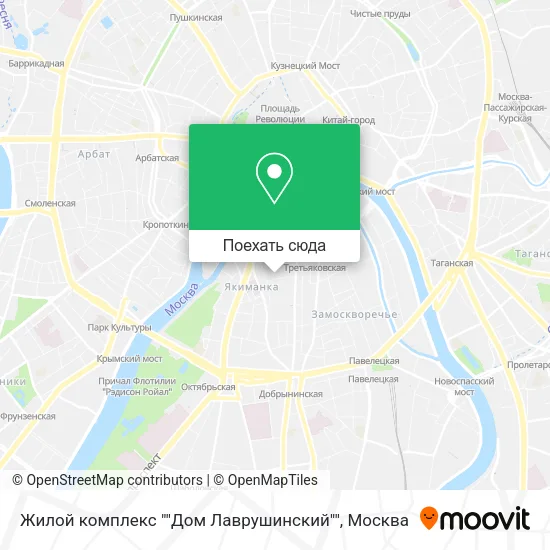 Карта Жилой комплекс ""Дом Лаврушинский""