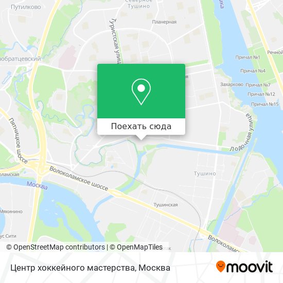 Карта Центр хоккейного мастерства