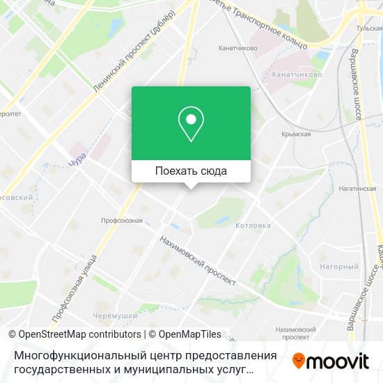Карта Многофункциональный центр предоставления государственных и муниципальных услуг Академический