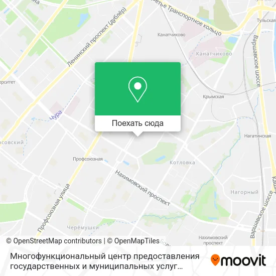 Карта Многофункциональный центр предоставления государственных и муниципальных услуг Академический