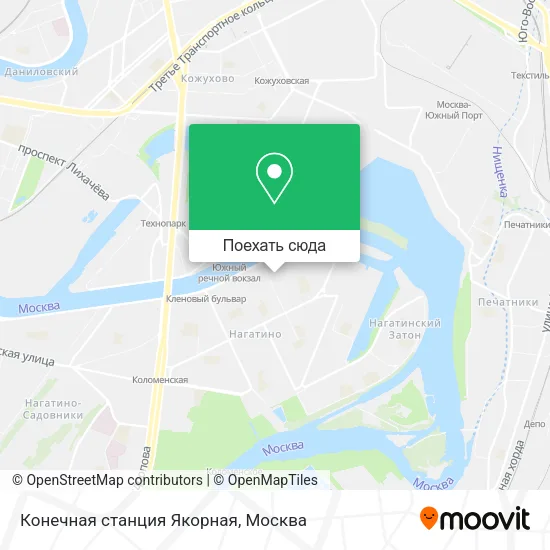 Карта Конечная станция Якорная