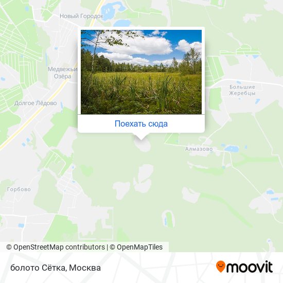 Карта болото Сётка