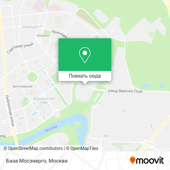 Карта База Мосэнерго