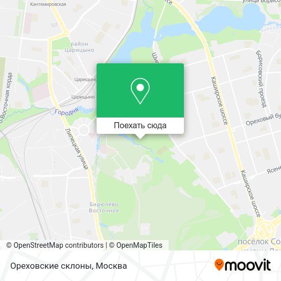 Карта Ореховские склоны
